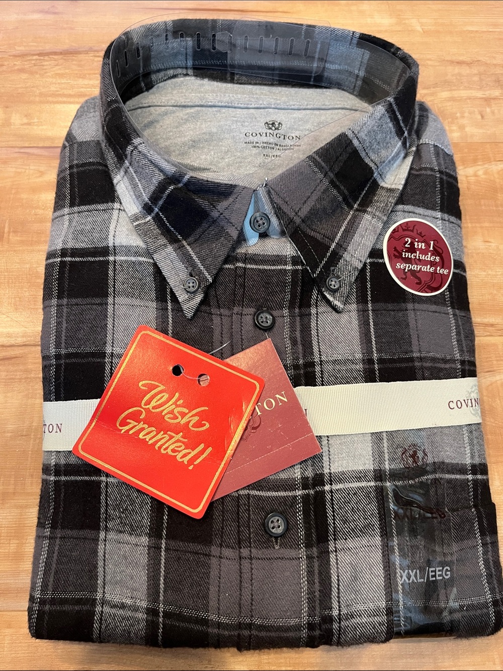 NWT Covington 2 in 1 Flannel